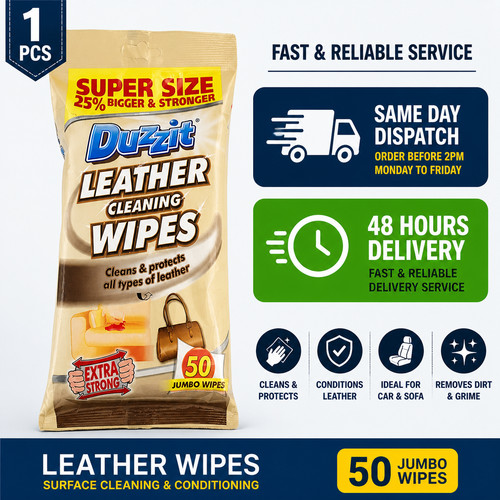 Leather cleaner wipes clean - 50,